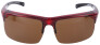 Überbrille / Sonnenbrille in Rot - Kristall mit Tönung und Polarisation inkl. Etui