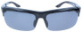 Überbrille / Sonnenbrille im sportlichen Design mit verstellbaren Nasenpads und Polarisation in Schwarz mit Etui in Leinenoptik