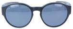 Überbrille / Sonnenbrille im angesagten Design mit 100 % UV-400 Schutz und Polarisation in Schwarz inkl. grauem Sportetui in Leinenoptik