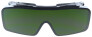 Schutzbrille / Schweißerbrille mit längenverstellbaren Bügeln - Schutzstufe 5 - in Schwarz