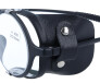 Leder - Seitenschutz für Brillen in Schwarz